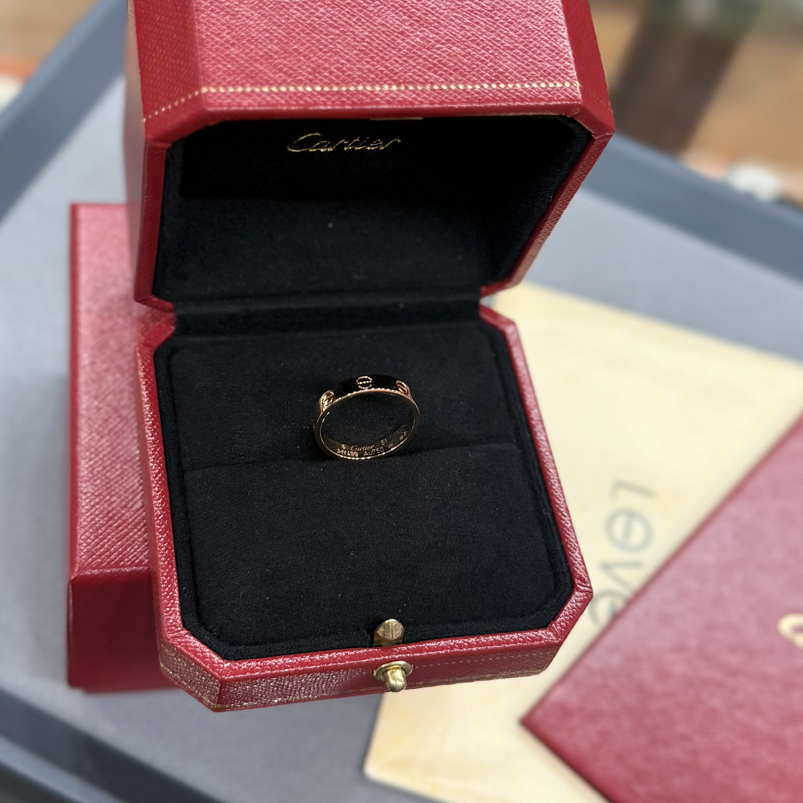 BRAND NEW CARTIER RING 51碼 18K金 AU750 #卡地亞戒指