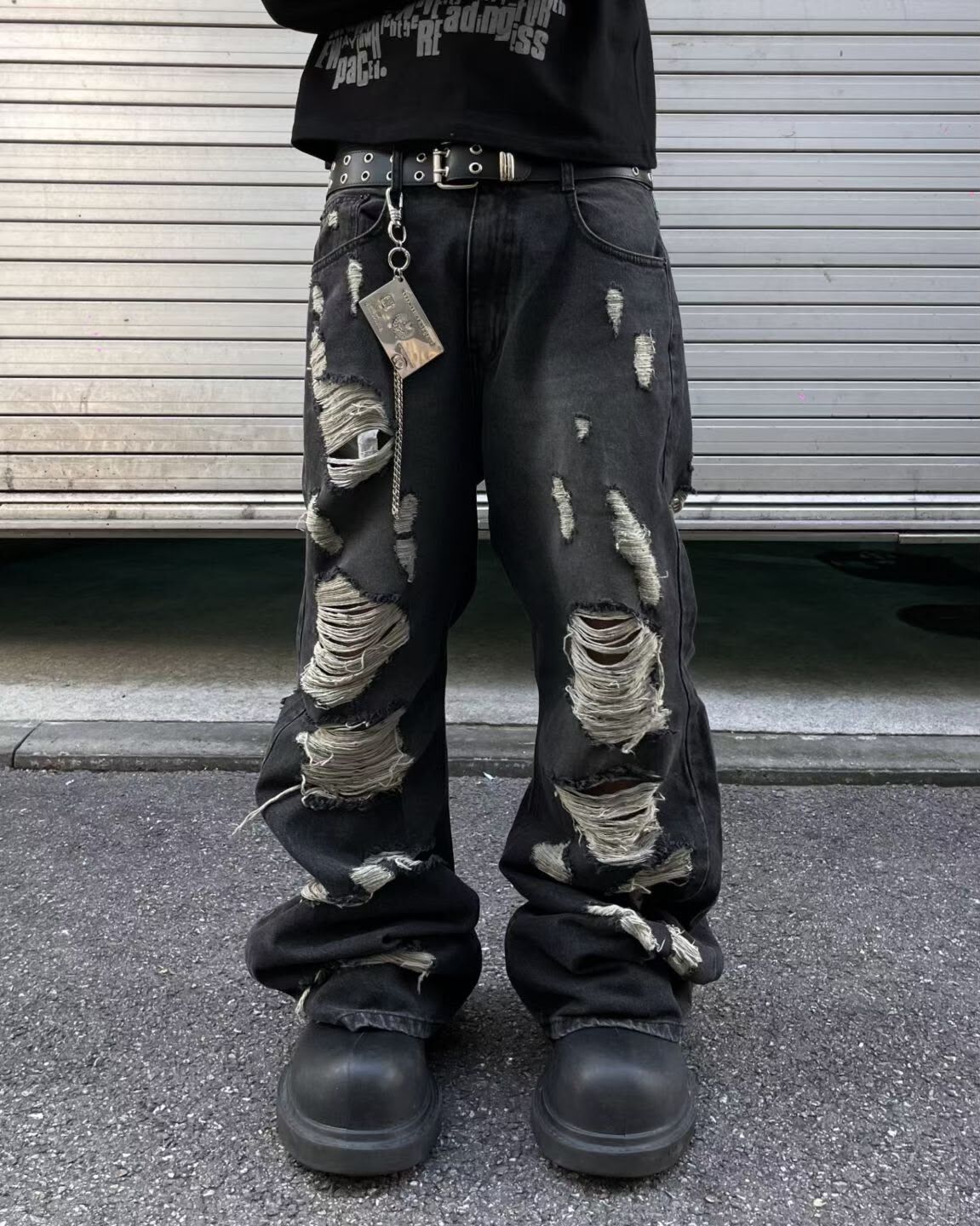 爛牛仔喇叭褲 TAC-R-011J
