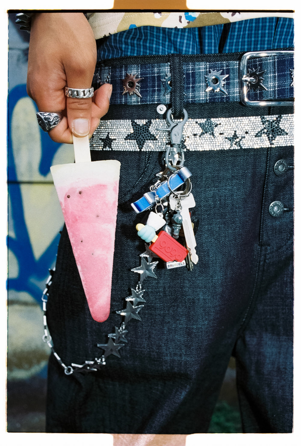 2026AW 9090 × YEPITAL Ice Cream Keychain 聯名 插畫 冰棒 鑰匙圈 現貨 NN2372
