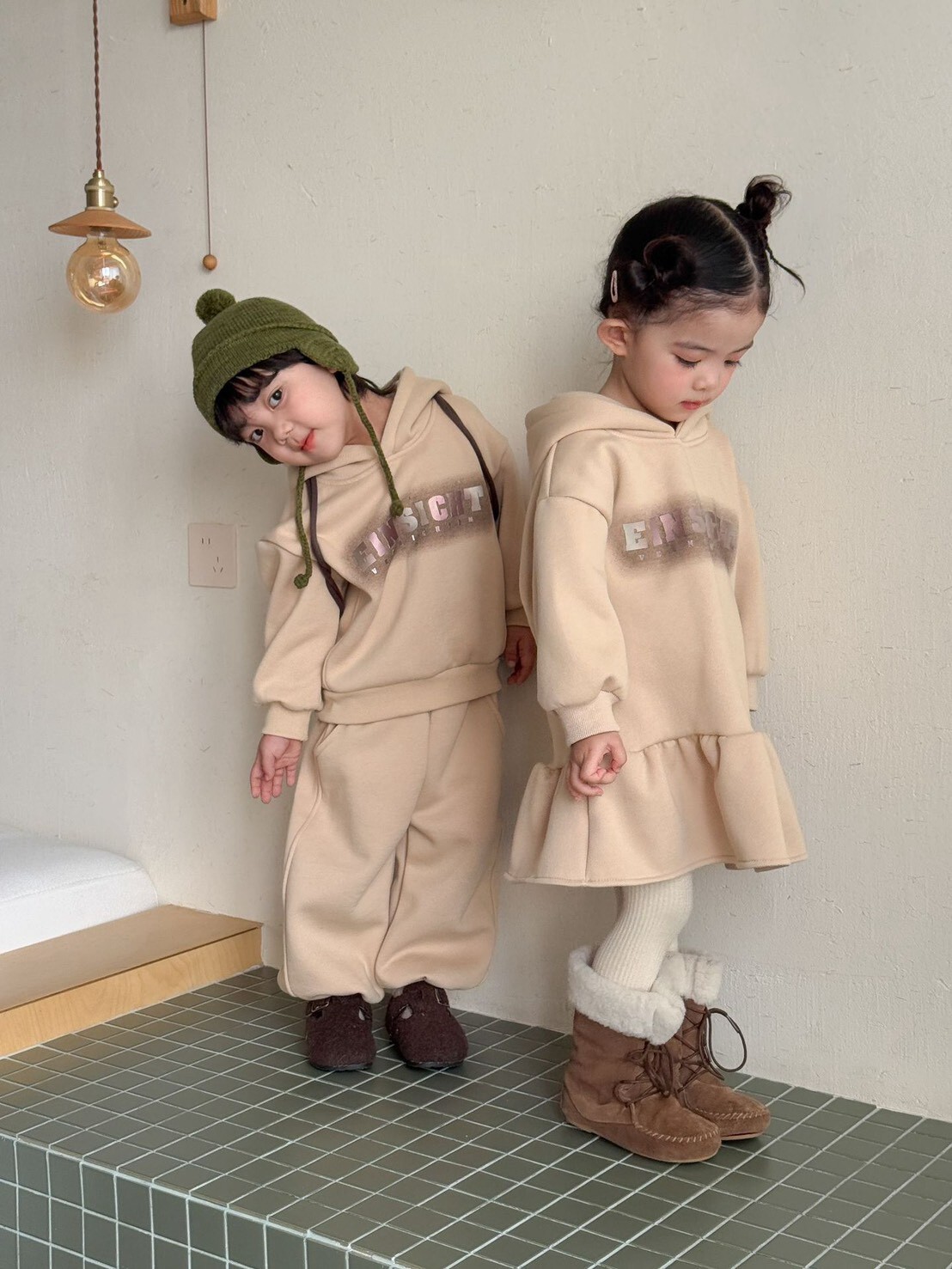 🍁 冬裝 ꒱ 兄弟姐妹 EINSICHT連帽 套裝組 ꕀꕀ