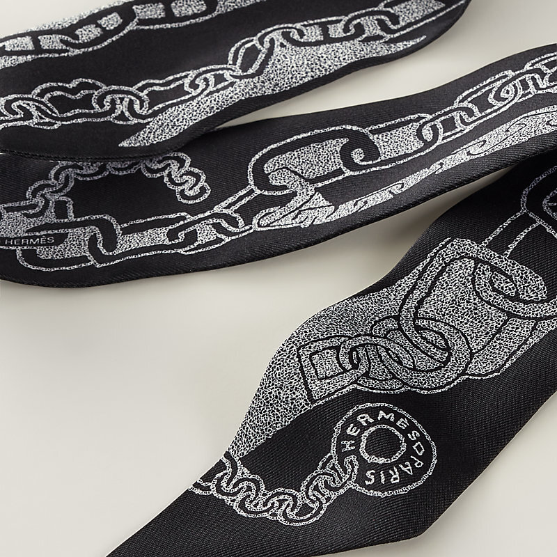 HERMES Boucles et Maillons Twilly Noir / Blanc