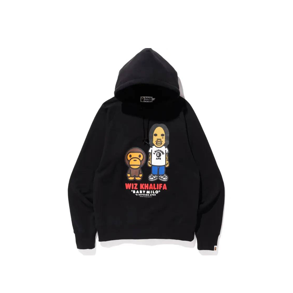 A BATHING APE BAPE WIZ KHALIFA PULLOVER HOODIE 威茲·哈利法 小猴人偶 帽T