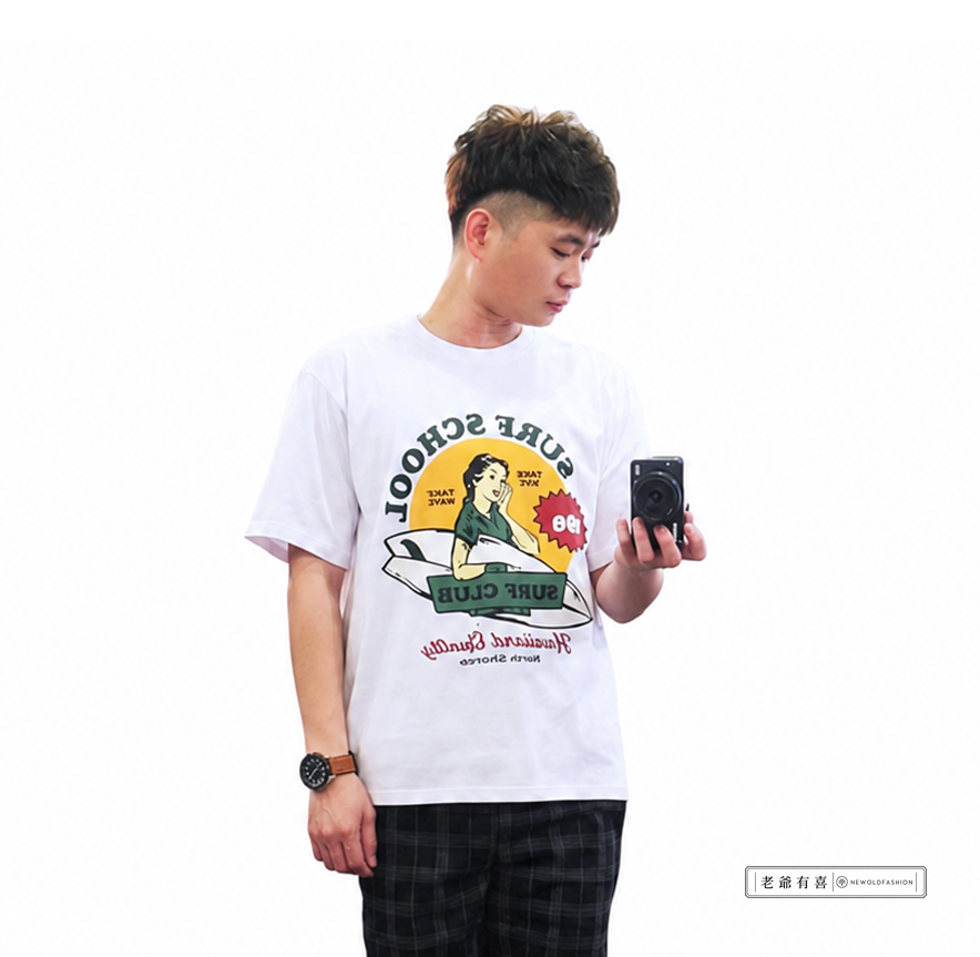 『新品上市』重磅SURF CLUB衝浪俱樂部短tee-白色