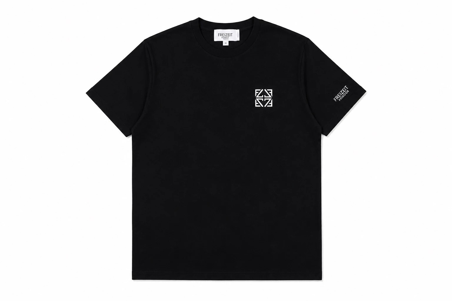 【Freizeit費瑞特】童裝刺繡Logo｜短袖(黑)