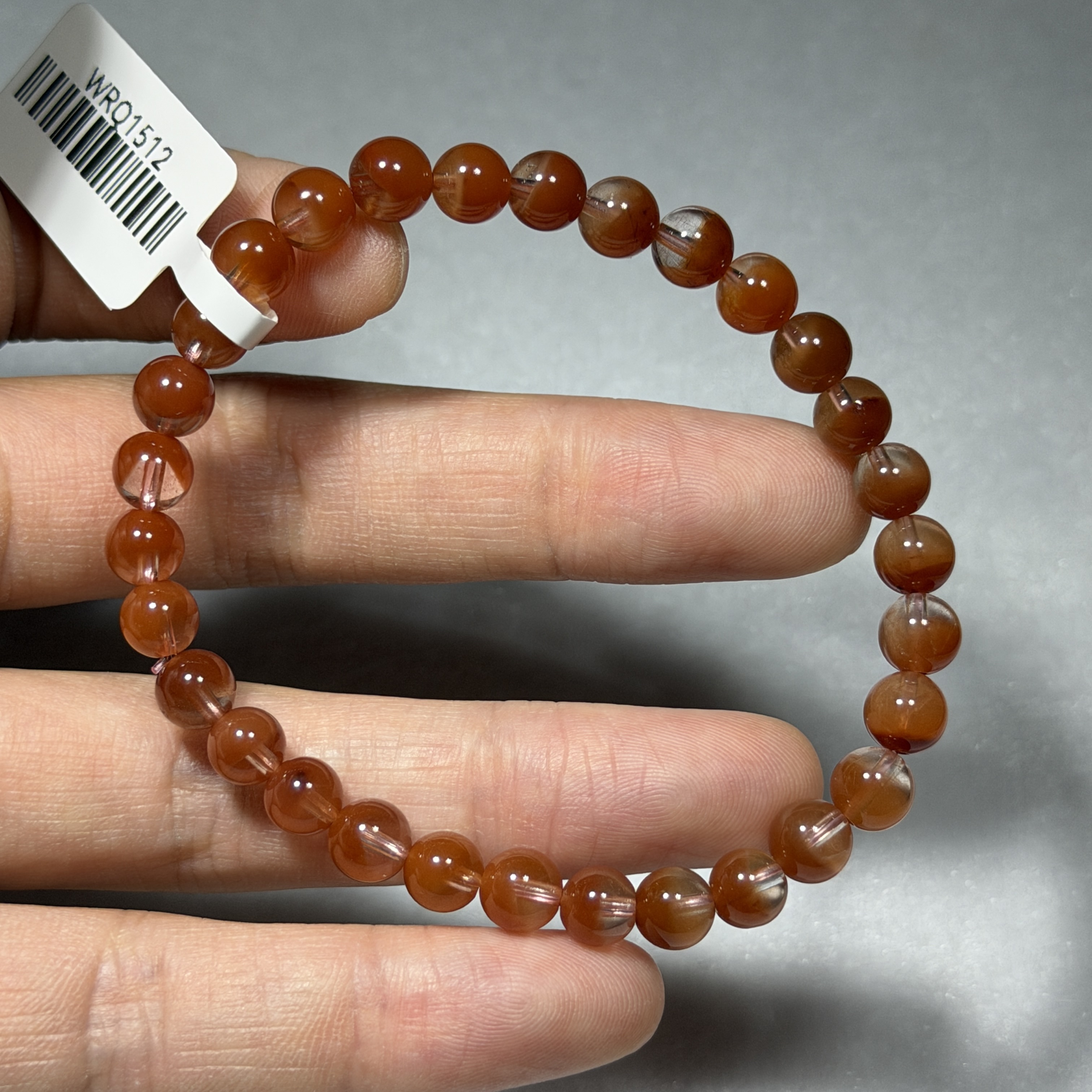 頂級紅兔毛晶 約6.3mm WRQ1512