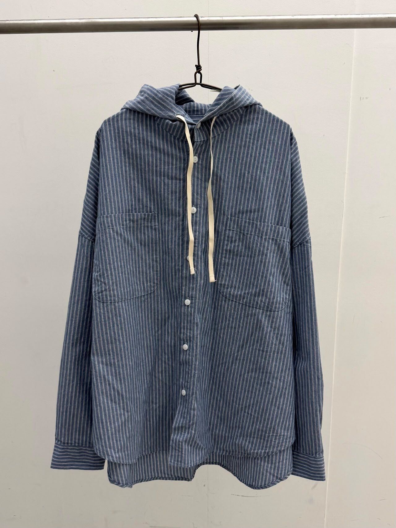 直紋連帽長袖恤衫 FARMERS-166S
