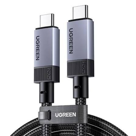 Ugreen 綠聯 USB-C to C 240W 40Gbps 8K@60Hz 2米全功能傳輸線 (UG-L705-85592)