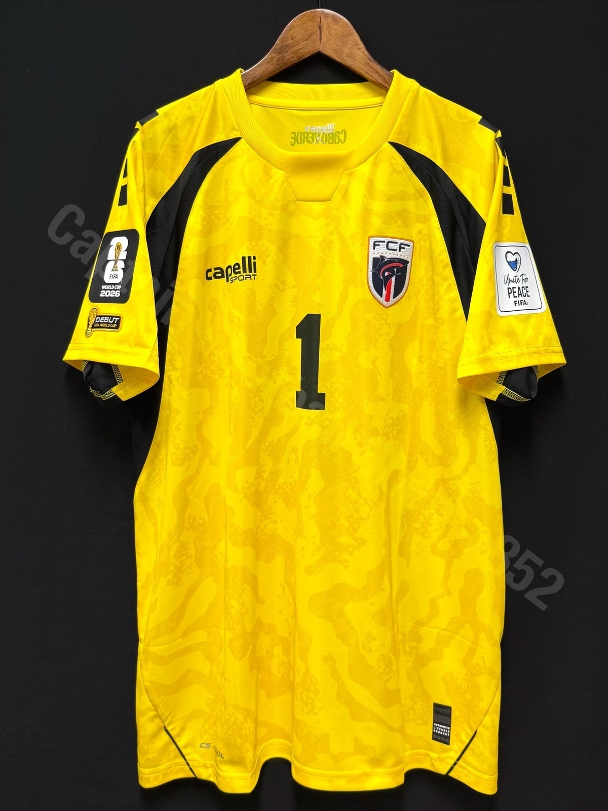 (BNWT) Cabo Verde 2026 FIFA World Cup Capelli Goalkeeper Shirt #1 VOZINHA