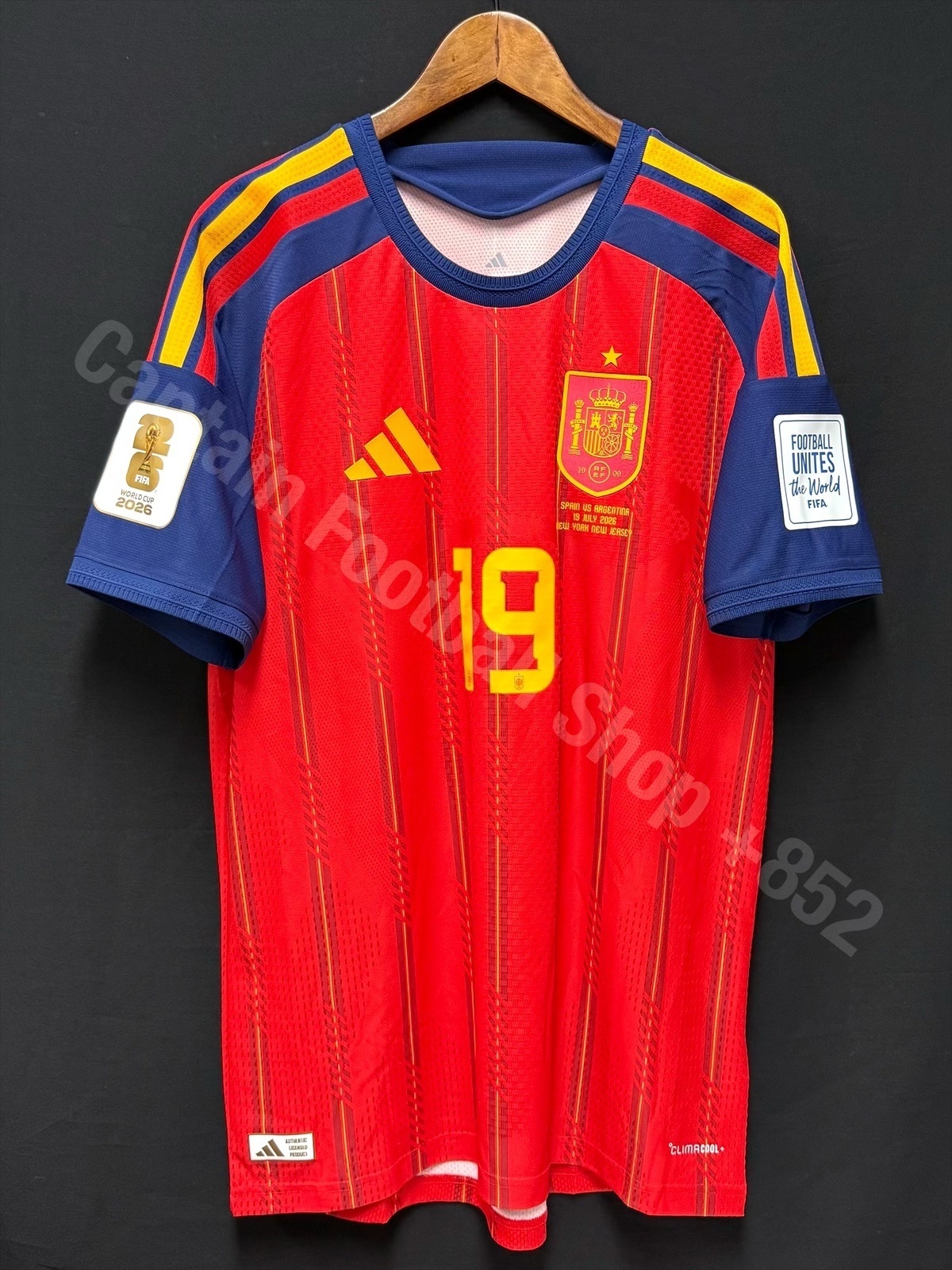 (BNWT) Spain 2026 FIFA World Cup Final Adidas Authentic Player Shirt #19 LAMINE YAMAL