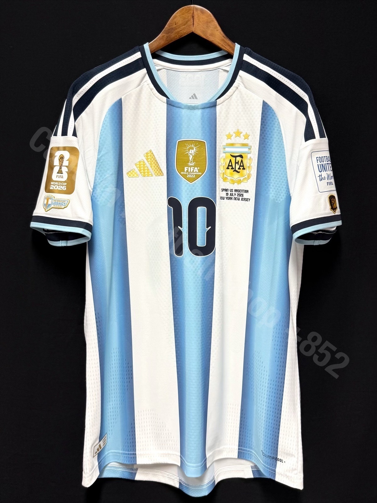 (BNWT) Argentina 2026 FIFA World Cup Final Adidas Authentic Player Shirt #10 MESSI