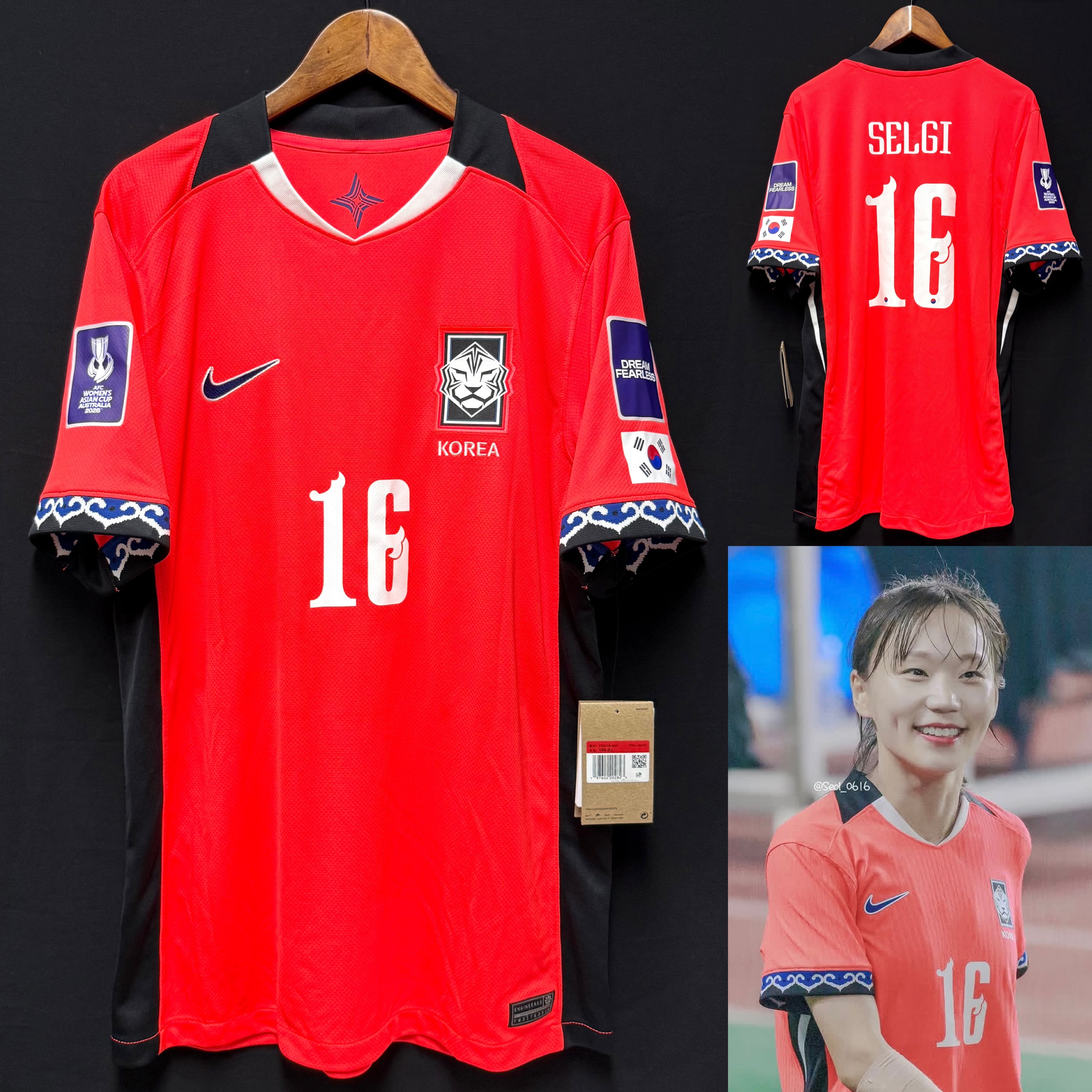 (BNWT) South Korea Women Team 2025-2026 Nike Home Shirt #16 SELGI