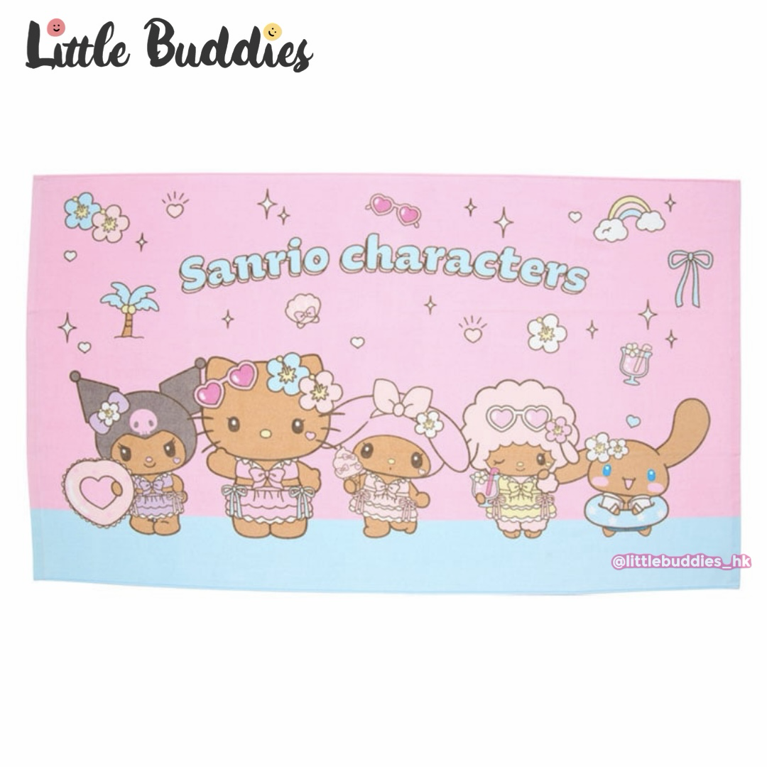 日本 Sanrio 陽光夏日系列 大浴巾 sparkling summer pool party