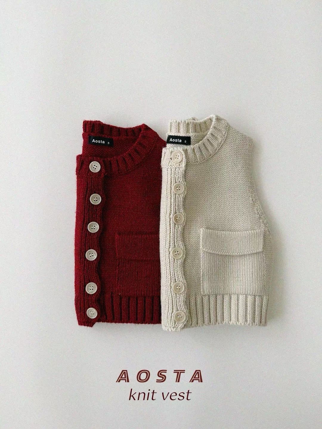 AOSTA Knit Cookie Vest