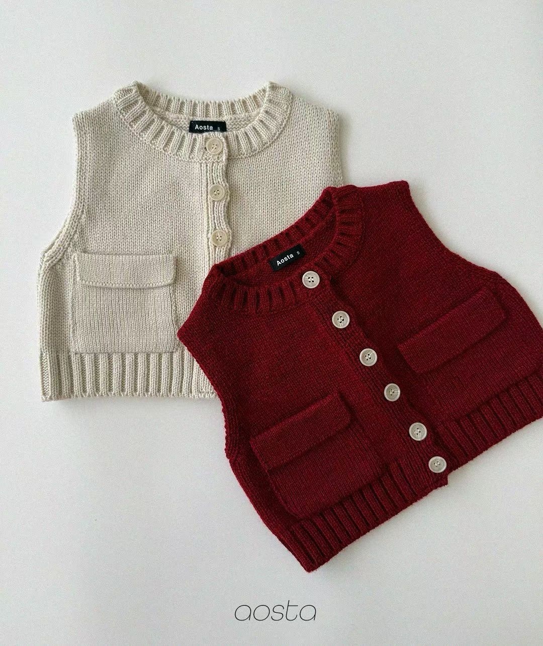 AOSTA Knit Cookie Vest