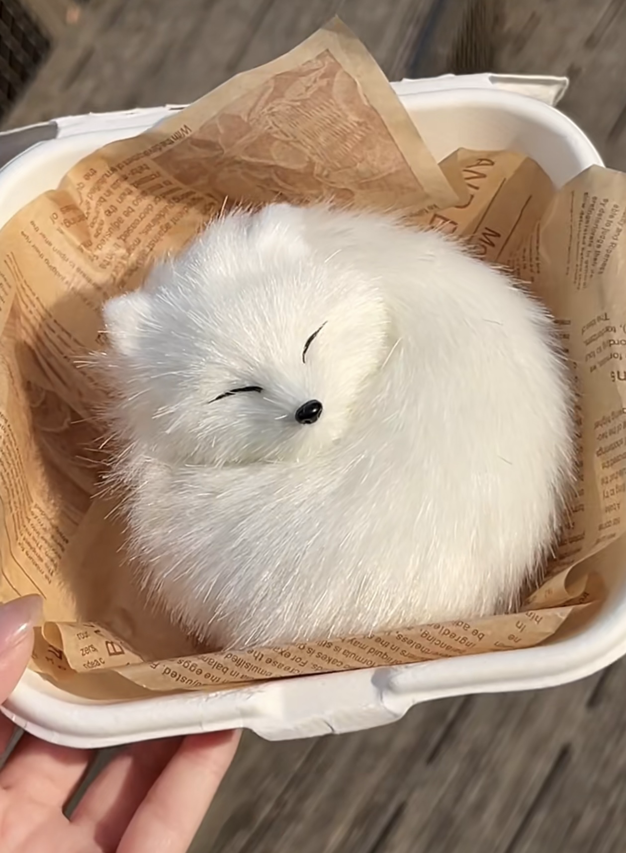 現貨！KUDOLL小白狐吊飾