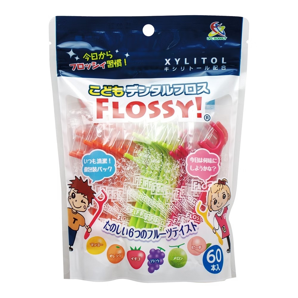 UFC FLOSSY兒童牙線棒(水果口味) 袋裝60入