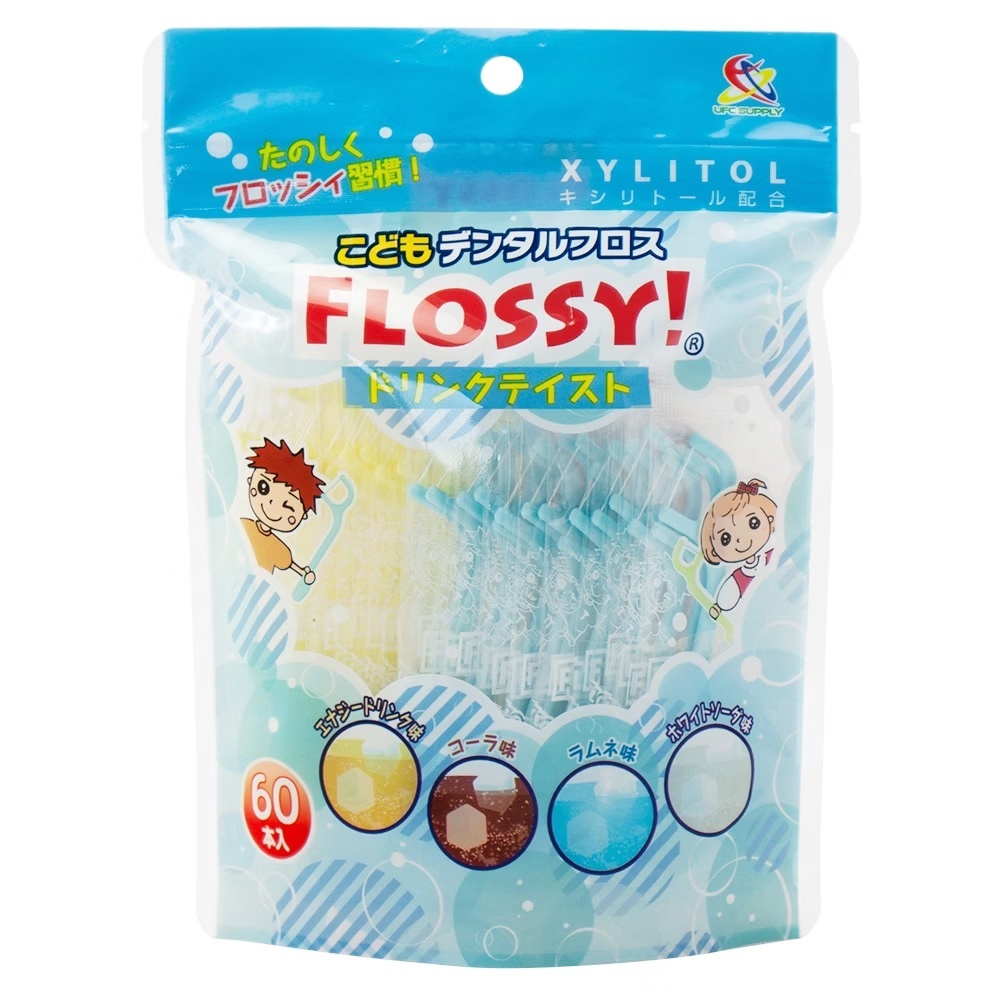 UFC FLOSSY兒童牙線棒(飲料口味) 袋裝60入