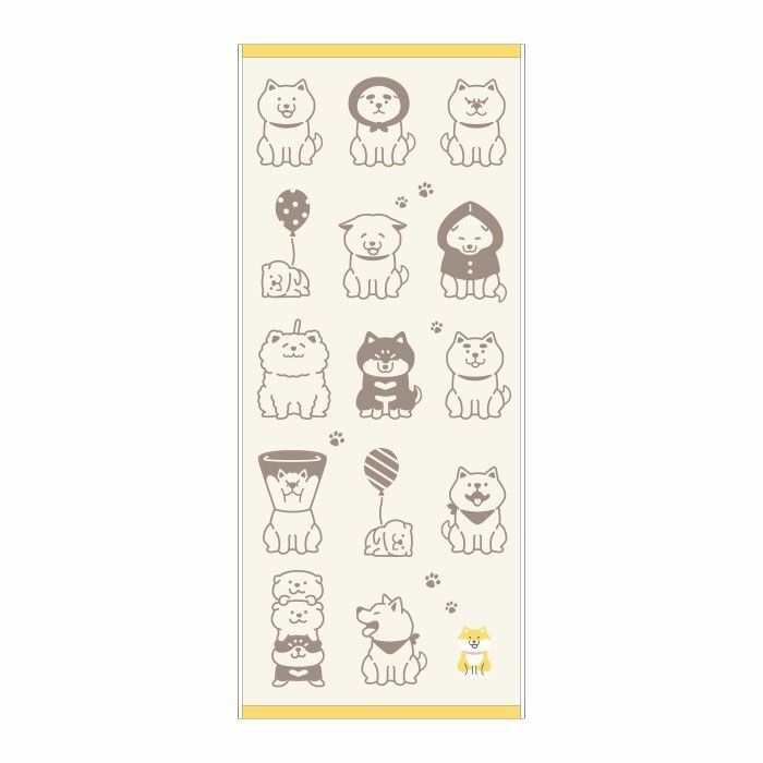 微笑柴 100%雙色刺繡長巾/34X80cm