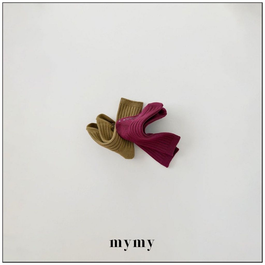 正韓秋Mysocks  秋色中筒襪(兩入一組)