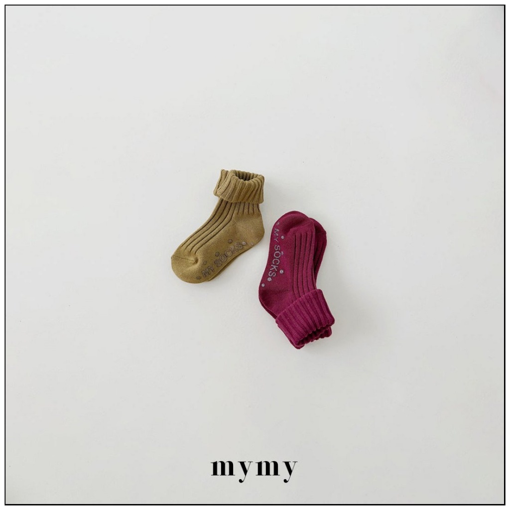 正韓秋Mysocks  秋色中筒襪(兩入一組)