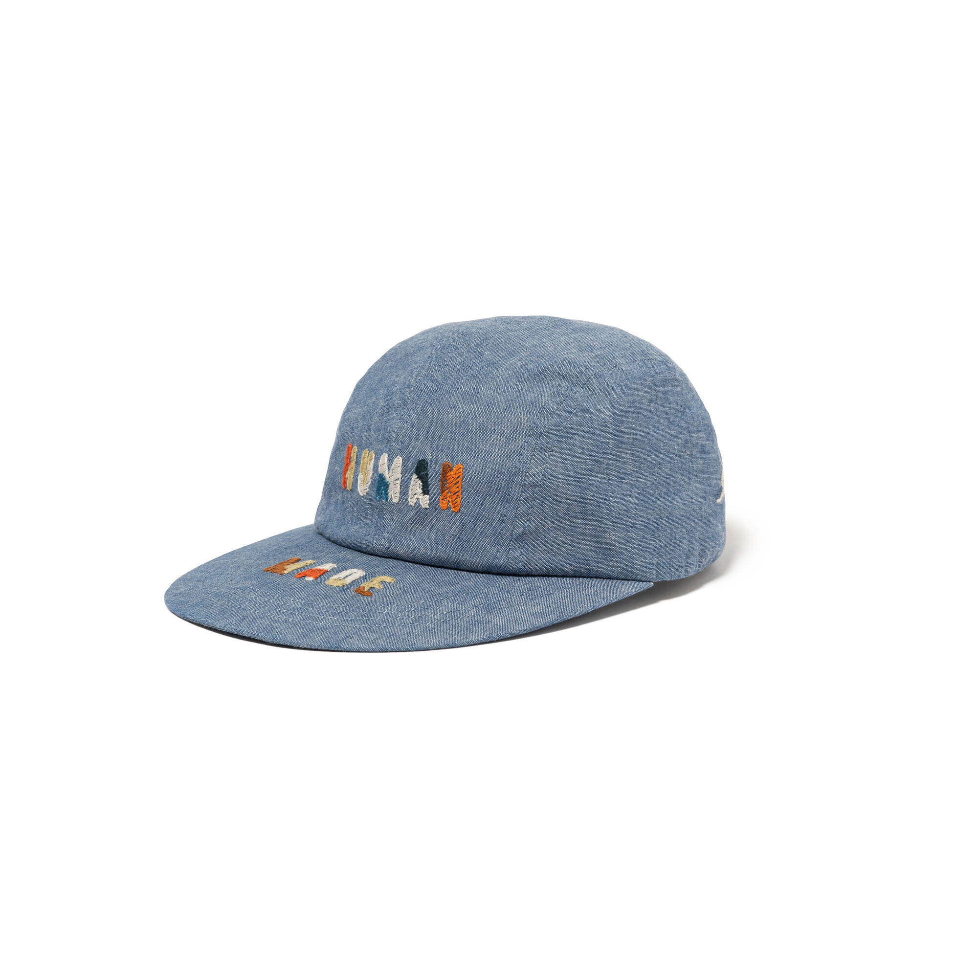 現貨┃HUMAN MADE 4PANEL CHAMBRAY CAP 刺繡 四片式 長帽簷 休閒帽