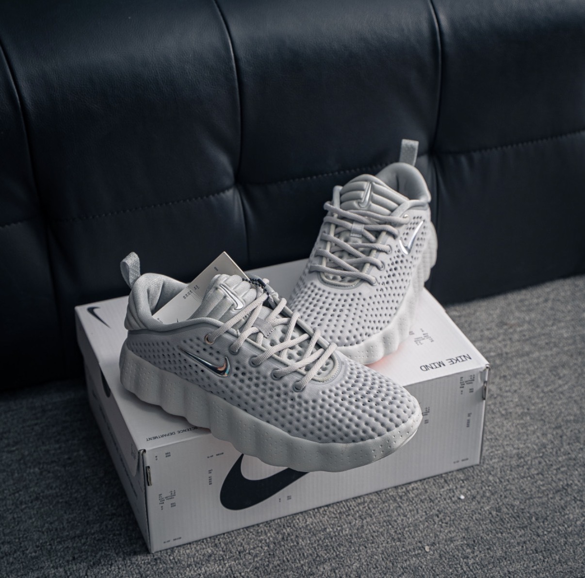 女鞋 NIKE W MIND 002 'Light Smoke Grey' 淺煙灰 緩震 透氣 訓練 恢復鞋 休閒鞋【HQ4310-003】