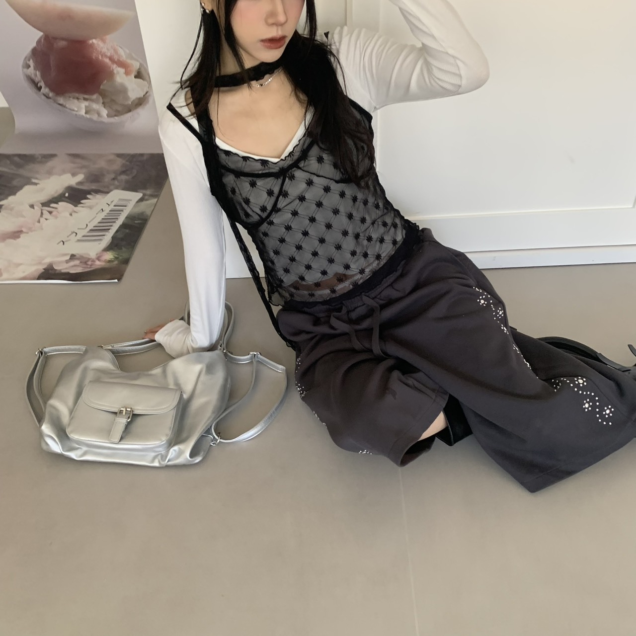 ISA_Angel Aura 2.0 透肌感緹花附繞脖二件組_68002