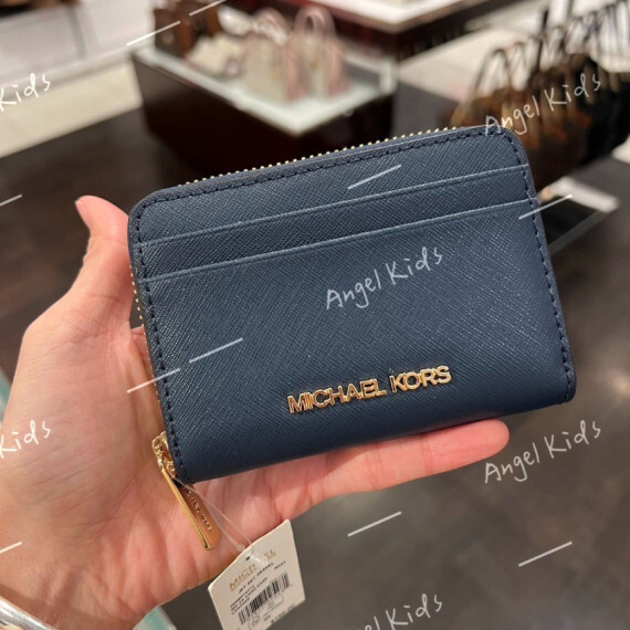 MICHAEL KORS Jet Set Travel Medium Zip Around Card Case #I2311