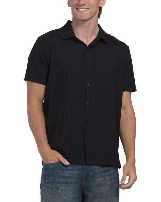 【預購】CALVIN KLEIN H082754 男裝短袖上衣 (黑色)