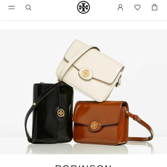 Tory Burch Robinson Spazzolato 復古皮質Shoulder Bag #I2309