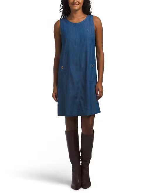 【預購】TOMMY HILFIGER H082757 女裝連身裙 (藍色)