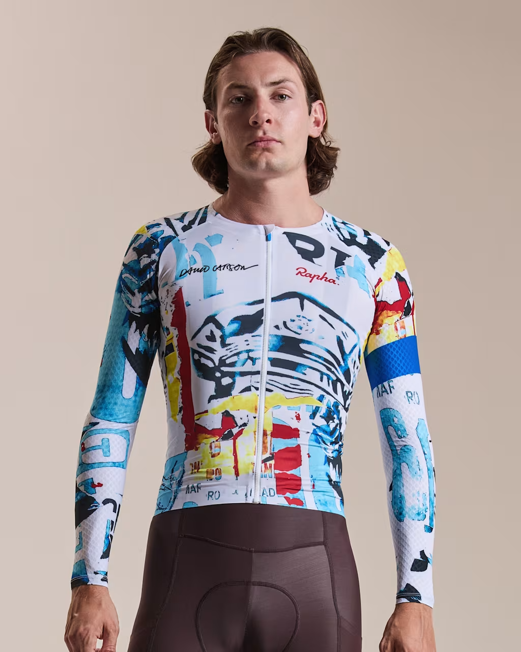 【Rapha】+David Carson聯名 長袖車衣  PRO TEAM AERO JERSEY WCO  男