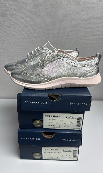 LYS02393 Cole Haan 銀色尖頭女裝鞋