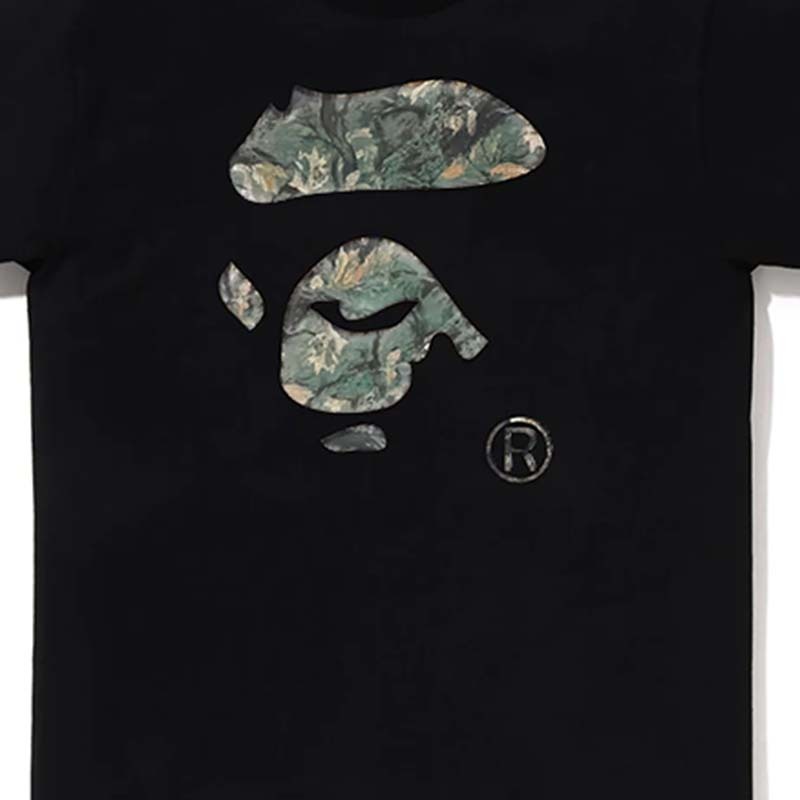 BAPE TREE EDGE CAMO APE FACE TEE 枯木猿人 短袖 短T 黑色 RAY-145 [台灣現貨]