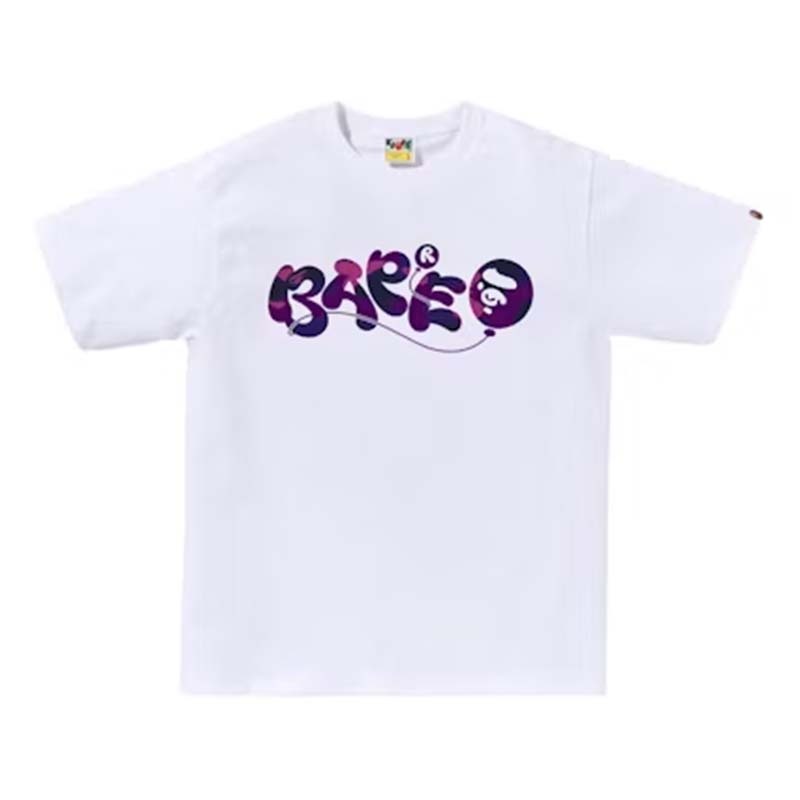 BAPE COLOR CAMO BALLOON TEE 紫氣球 猿人 短袖 短T 白色 RAY-146 [台灣現貨]