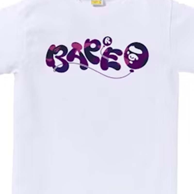 BAPE COLOR CAMO BALLOON TEE 紫氣球 猿人 短袖 短T 白色 RAY-146 [台灣現貨]
