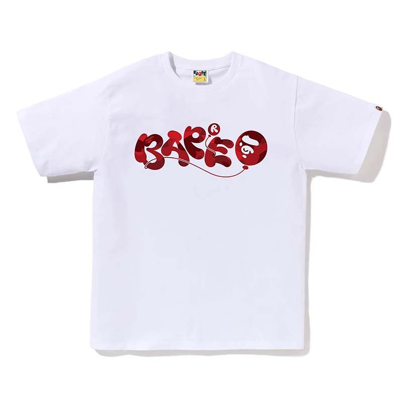 BAPE COLOR CAMO BALLOON TEE 紅氣球 猿人 短袖 短T 白色 RAY-148 [台灣現貨]