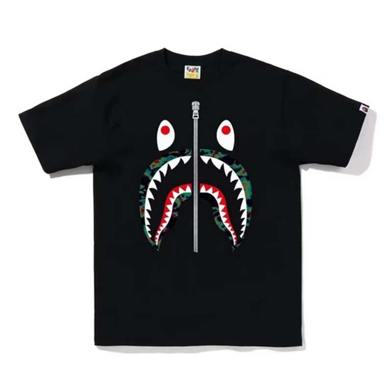 BAPE THERMOGRAPHY SHARK TEE 熱感應鯊魚 短袖 短T 黑色 RAY-149 [台灣現貨]