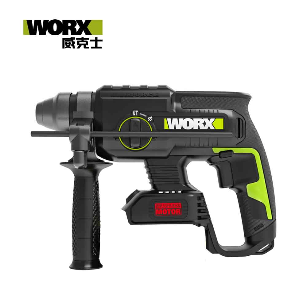 威克士｜WU386 多功能輕型鋰電無刷鎚鑽 22mm