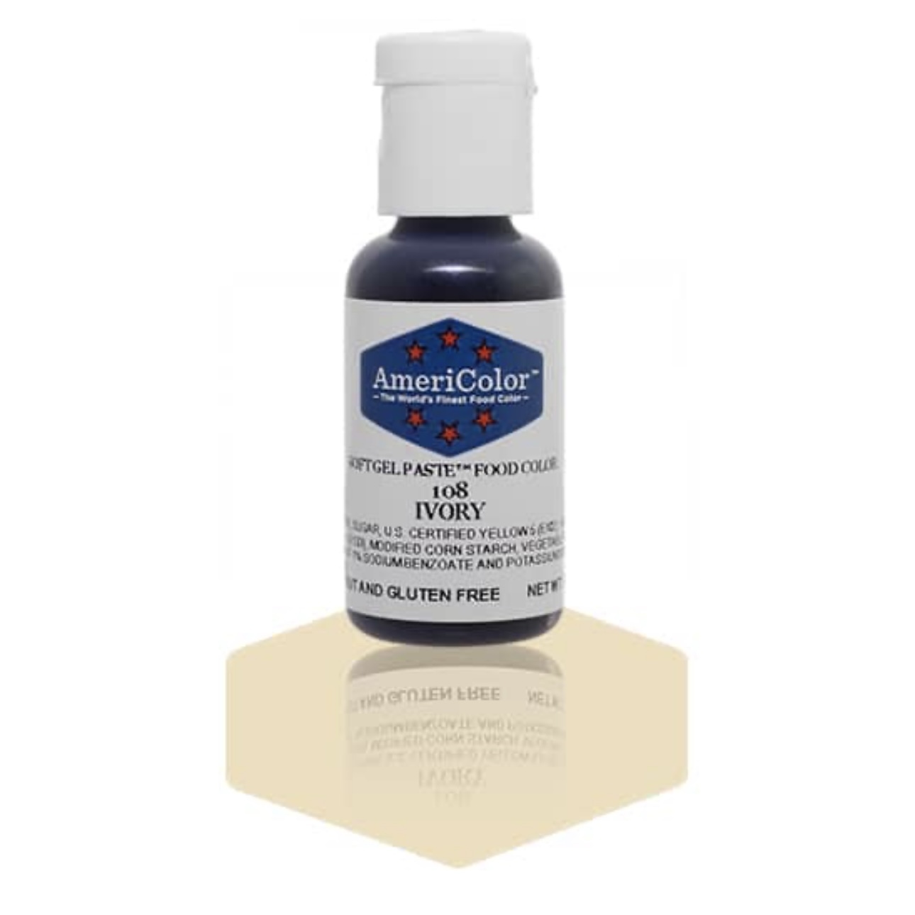 AmeriColor Soft Gel Paste Food Colour Ivory 21g