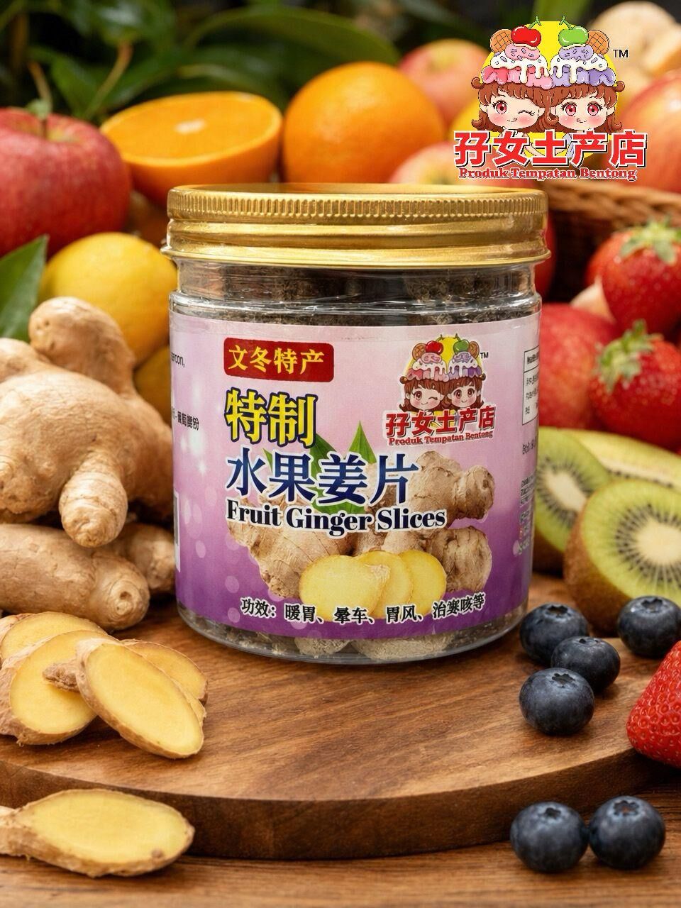 馬來西亞文冬薑 文冬水果姜片 100g