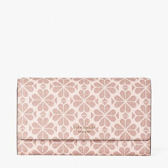 現貨產品 KS#009 KATE SPADE Spade Flower Coated Canvas Chain Clutch