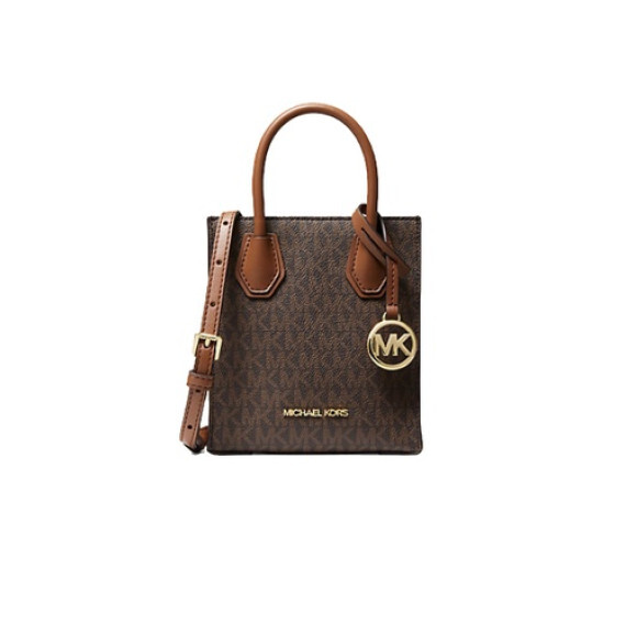 MK#001 Michael Kors Mercer Extra-Small Pebbled Leather Crossbody Bag