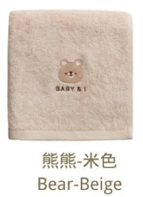 【Baby & I】韓國製竹纖維嬰兒浴巾 - 熊熊 (米色)