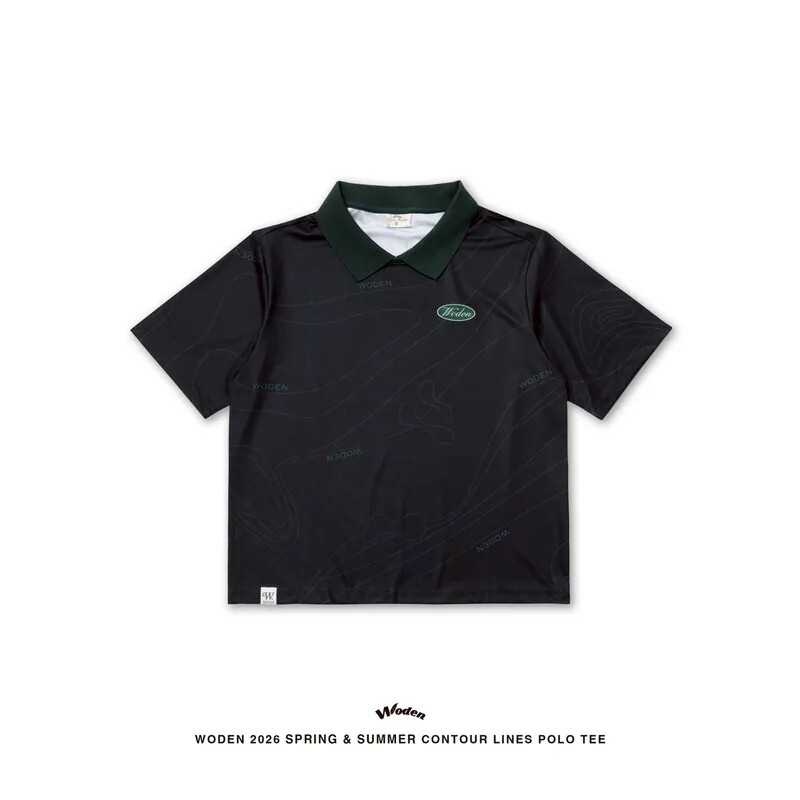 WODEN 26SS 037 Contour lines Polo Tee