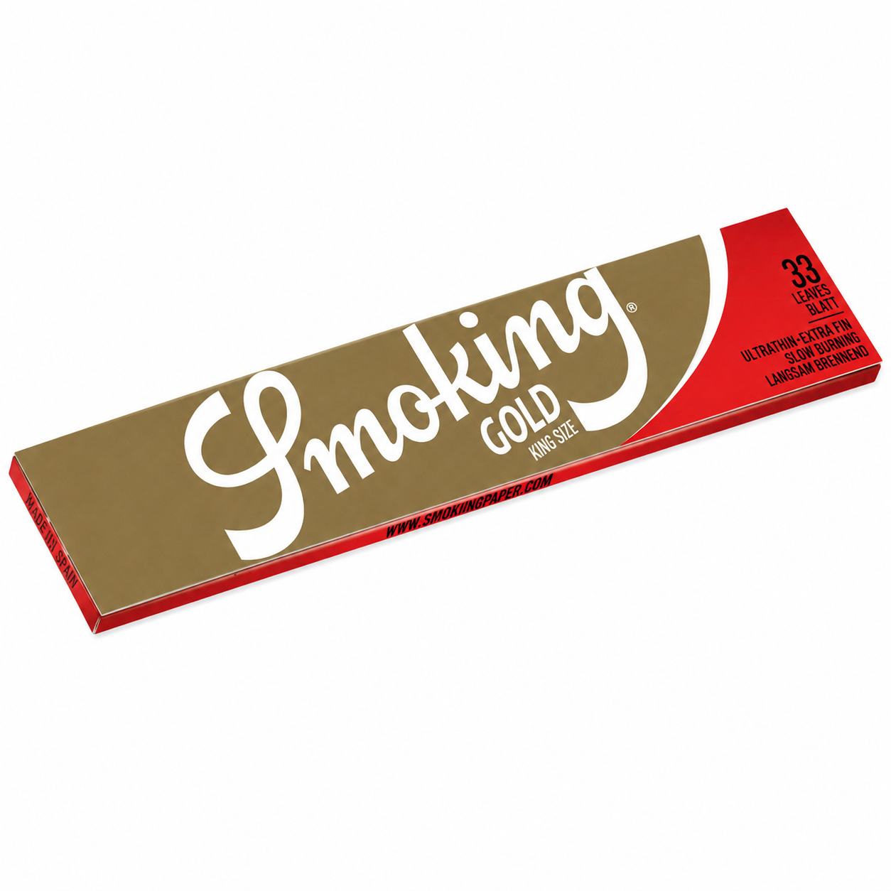 🇺🇸Smoking - (King Size) Gold Slow Burn Rolling Papers 慢燃捲煙紙