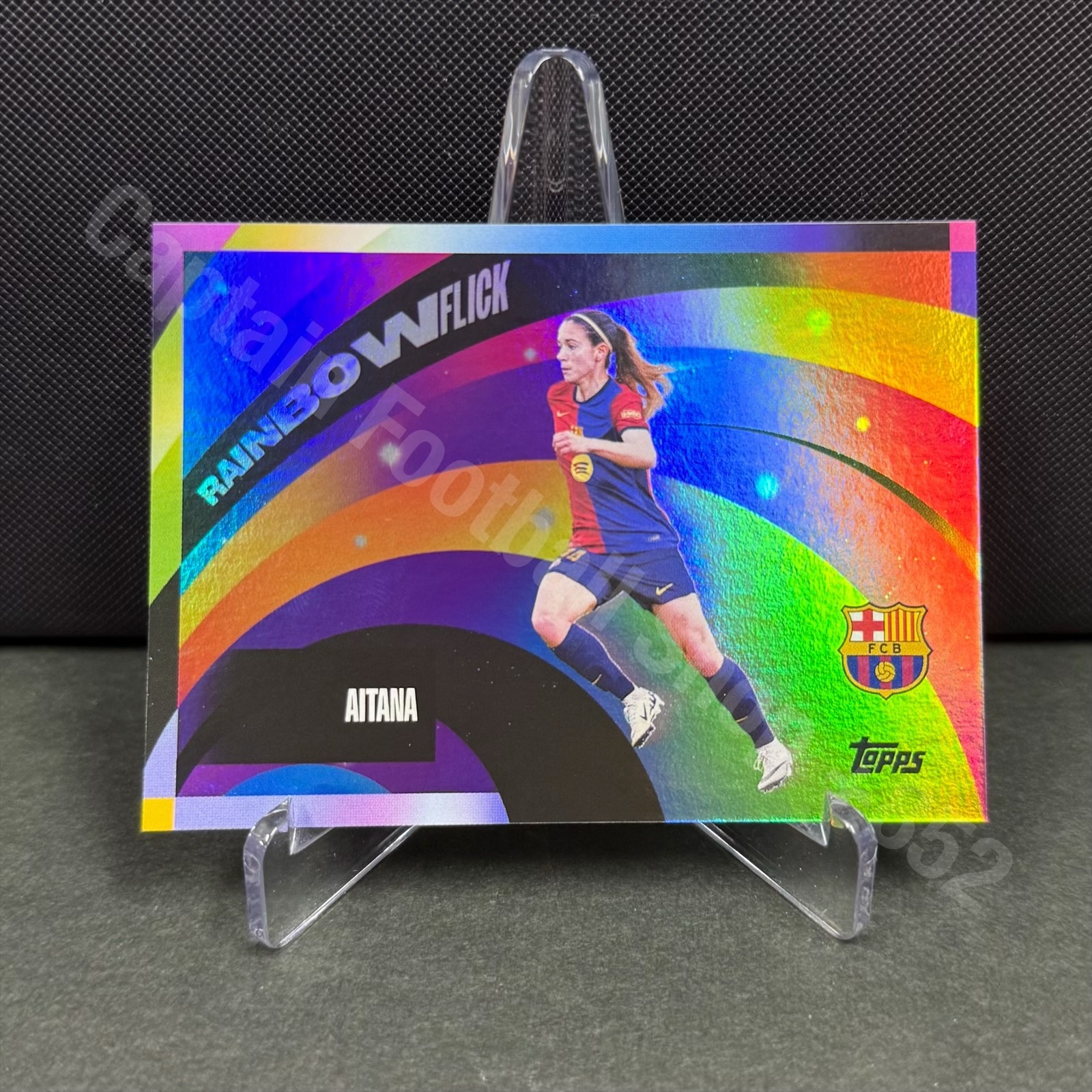 2024-2025 Topps FC Barcelona Teamset AITANA Rainbow Flick Card