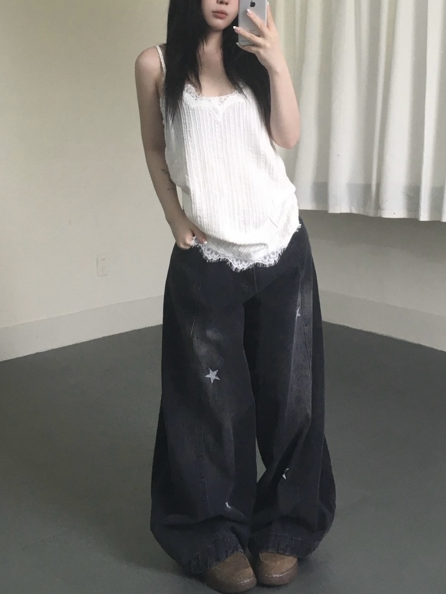 細肩蕾絲背心洋