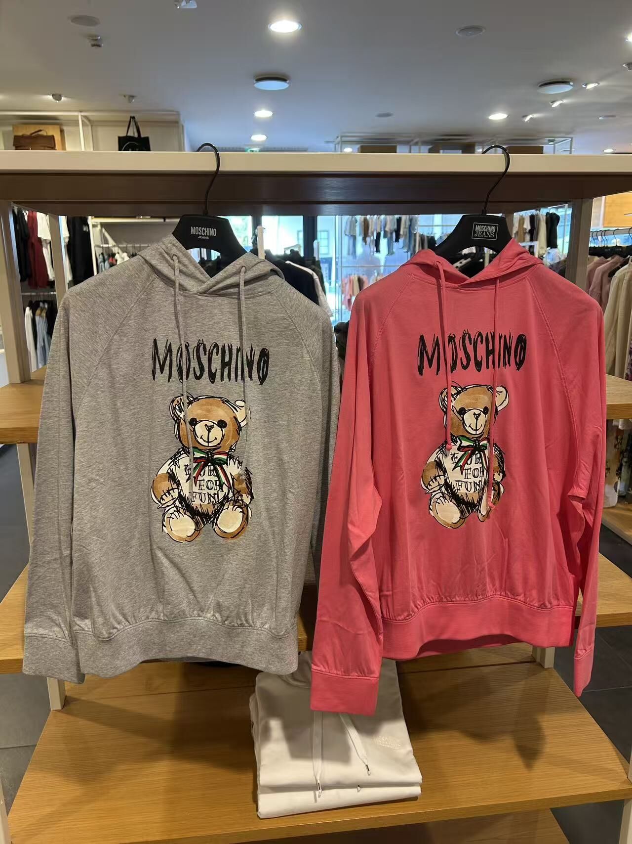 LYS02426 Moschino 女裝熊熊薄款連帽衛衣