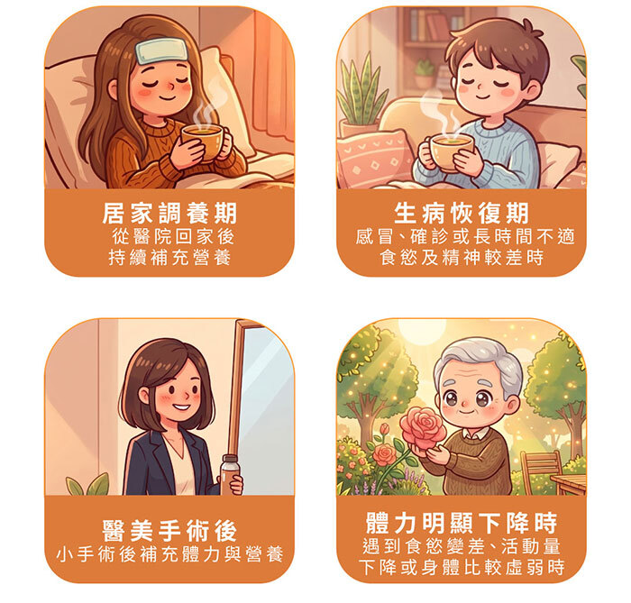 手術後期復原期可以改喝滴雞精鱸精同一包